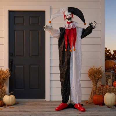 Garden Greatness Standing Scary Animated Halloween Clown - image 1