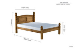 Birlea Mexican Low End Double Bed Pine Corona - thumbnail 8