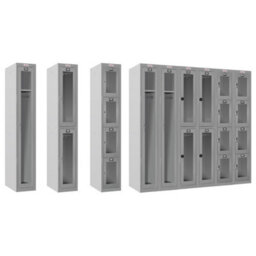 Phoenix Safe Company Phoenix Plc Series Plc1133Ggc 1 Column 1 Clear Door Personal Locker In Grey With Combination Lock - thumbnail 2