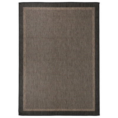 Walplus Outdoor Flatweave Rug 120X170 Cm Dark Brown - image 1