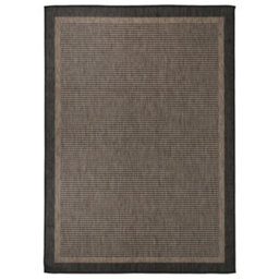 Walplus Outdoor Flatweave Rug 120X170 Cm Dark Brown - thumbnail 1