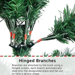 Uetian 6Ft Xmas Tree 1000 Tip Artificial Tree Indoor Use No Decorations Are Included - thumbnail 4