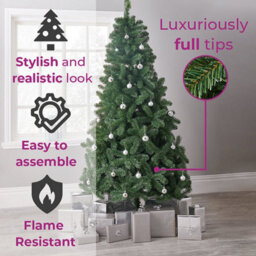 Uetian 6Ft Xmas Tree 1000 Tip Artificial Tree Indoor Use No Decorations Are Included - thumbnail 6