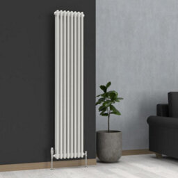 Planet Radiators Three Column 1800 X 380mm Cast Iron Style Radiator White