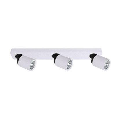 Luminosa Lighting Luminosa Modern Spotlights White 3 Light  With White Shade, Gu10