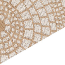 Beliani Rug Ariba White Beige 200 X 300 Cm Jute - thumbnail 5