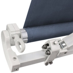 Sundaze 3 X 2.5M Manual Awning Retractable Garden Patio Canopy Sun Shade Shelter With Fittings And Crank Handle Blue - thumbnail 5