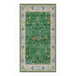 Decoranddecor Rug, Washable Rugs, Bedroom Kitchen Rugs, 80X150Cm, Non-Slip, Pet Friendly, Low Pile, Persian Rug - Elara - thumbnail 2