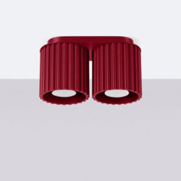 Luminosa Lighting Luminosa Aura Surface Mounted Downlight Burgundy 2X Gu10 - thumbnail 2