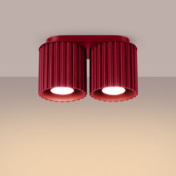 Luminosa Lighting Luminosa Aura Surface Mounted Downlight Burgundy 2X Gu10 - thumbnail 3