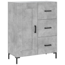 Berkfield Highboard Concrete Grey 69.5X34X180 Cm Engineered Wood - thumbnail 7