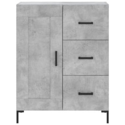 Berkfield Highboard Concrete Grey 69.5X34X180 Cm Engineered Wood - thumbnail 8