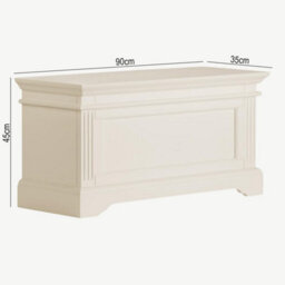 Statement Furniture Gainsborough Vintage Cream Storage Blanket Box - thumbnail 2