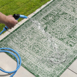 Homeart Outdoor Indoor Rug, Easy Clean, Uv Weather Resistant Rug For Patio, Gardenvintage Green, Cream,160X230Cm - thumbnail 6