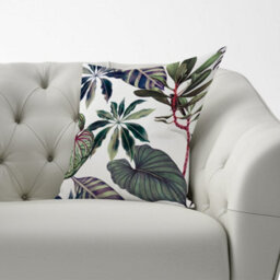 Warren Reed Designer Watercolor Tropical Leaf Cushions 60Cm X 60Cm - thumbnail 2