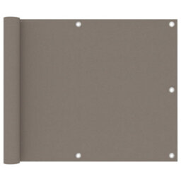 Berkfield Balcony Screen Taupe 75X500 Cm Oxford Fabric - thumbnail 1