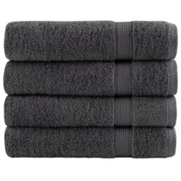 Berkfield Premium Shower Towels Solund 4Pcs Anthracite 70X140Cm 600Gsm