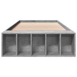 Berkfield Bed Frame Without Mattress Concrete Grey 90X190 Cm Single - thumbnail 4