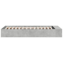 Berkfield Bed Frame Without Mattress Concrete Grey 90X190 Cm Single - thumbnail 5