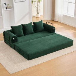 Matteo Modular Corduroy 2-Seater Sofa - Emerald Green - thumbnail 9