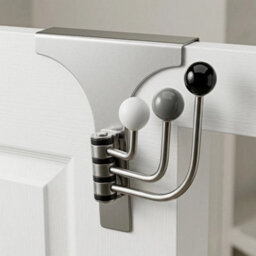 Over Door Hook Stainless Steel Door Cupboard Drawer Diy Swivel Hooks Hanger - thumbnail 6