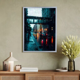 AK Frames A0 Classic Silver Modern Picture Frame - Poster Frame For Photos, Prints And Wall Art - Elegant Home Decor - thumbnail 4