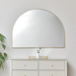 Melody Maison Large Gold Arched Wall Mirror 90Cm X 120Cm - thumbnail 2