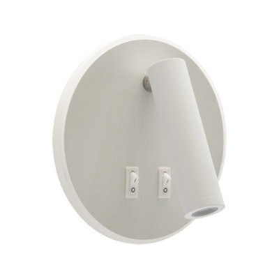 CGC Lighting Cgc Jones White Round Led Indoor Wall Light With Led Halo Edge - image 1