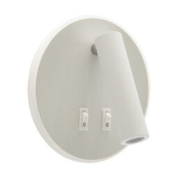 CGC Lighting Cgc Jones White Round Led Indoor Wall Light With Led Halo Edge - thumbnail 2