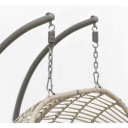 Loops Premium Double Hanging Garden Egg Chair - Wicker Rattan - Outdoor Swing Cocoon - thumbnail 3