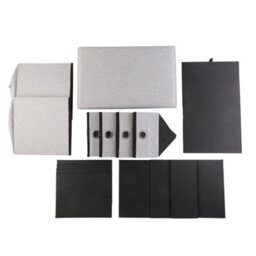 Periea 'bibi' Large Ottoman Storage Box, 4 Drawers, 280Kg Weight Tested - Grey - thumbnail 7