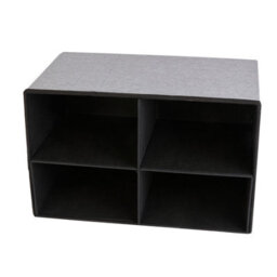 Periea 'bibi' Large Ottoman Storage Box, 4 Drawers, 280Kg Weight Tested - Grey - thumbnail 6