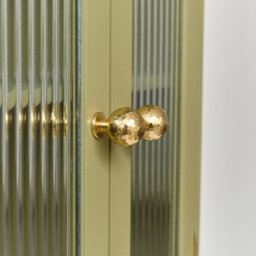Melody Maison Olive Green Reeded Glass Wall Cabinet - thumbnail 5