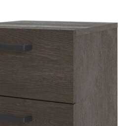 Wyld Haus Havdrup Rovere Gessato Dark Oak Bedside Table 2 Drawers - thumbnail 6