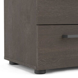 Wyld Haus Havdrup Rovere Gessato Dark Oak Bedside Table 2 Drawers - thumbnail 7