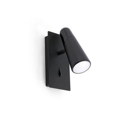 Luminosa Lighting Luminosa Lao Led 1 Light Indoor Adjustable Wall Spotlight Black - image 1