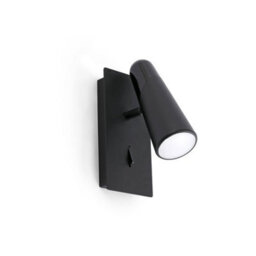Luminosa Lighting Luminosa Lao Led 1 Light Indoor Adjustable Wall Spotlight Black