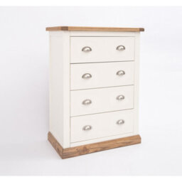 Cabinet Bits Tropea 4 Drawer Chest Of Drawers Chrome Cup Handle - thumbnail 2