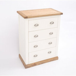 Cabinet Bits Tropea 4 Drawer Chest Of Drawers Chrome Cup Handle - thumbnail 3