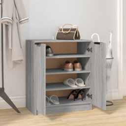 Vidaxl Shoe Cabinet Grey Sonoma 59X35X70 Cm Engineered Wood - thumbnail 6