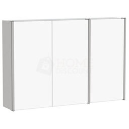 Lassic Bath Vida Tiano Stainless Steel Mirrored Triple Bathroom Cabinet - Fully Assembled - thumbnail 8