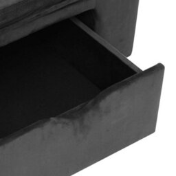 Berkfield Dog Sofa With Drawer Dark Grey 75X50X38 Cm Plush - thumbnail 7