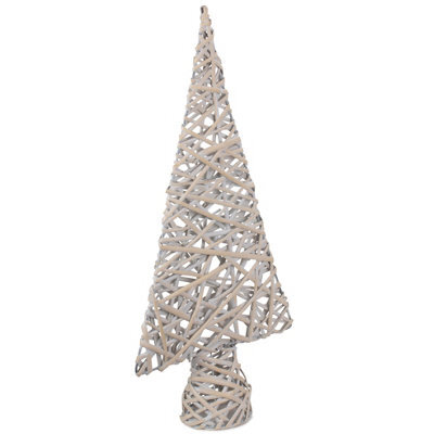 Red Hamper H171 Wicker White Wash Table Top Xmas Tree - image 1