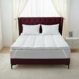 istyle mode Goose Down Feather Mattress Topper 100% Cotton Cover All Sizes 5Cm  Extra Deep - thumbnail 1