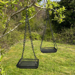 Selections Hanging Metal Bird Seed & Nut Feeder Tray (Pack Of 2) - thumbnail 4