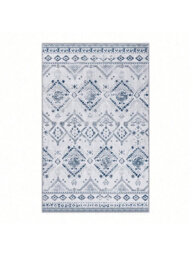 Songmics   Homehome Area Rug, 91 X 153 Cm Rug For Bedroom,home Decor, For Living Room, Machine Washable,boho Style,midnight Blue - thumbnail 1