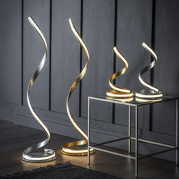 Luminosa Lighting Luminosa Aria Integrated Led Table Lamp Gold Leaf, White Acrylic - thumbnail 3