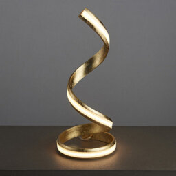 Luminosa Lighting Luminosa Aria Integrated Led Table Lamp Gold Leaf, White Acrylic - thumbnail 2