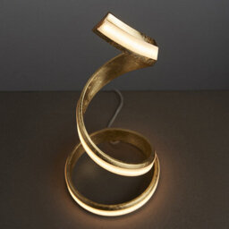 Luminosa Lighting Luminosa Aria Integrated Led Table Lamp Gold Leaf, White Acrylic - thumbnail 4