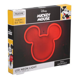 Disney Mickey Mouse Ears Led Neon Wall Light, Officially Licensed Lamp With Power Cord Home Bedroom Decor Gift Paladone - thumbnail 3